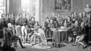 Der Wiener Kongress tagte vom 18. September 1814 bis zum 9. Juni 1815. Nach den Napoleonischen Kriegen sollte der europäische Kontinent neu geordnet werden.