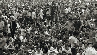 Publikum beim Woodstock-Festival 1969