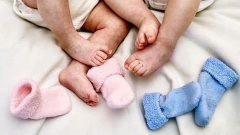 Baby, Blau, Rosa, Socken