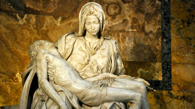 Pietà von Michelangelo Buonarroti im Petersdom in Rom