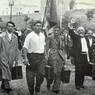 19.07.1936  die Feier der Volksolympiade in Barcelona