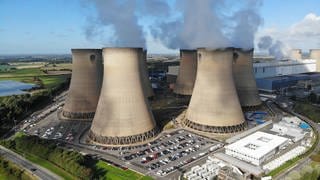 Kraftwerk Drax in Selby, North Yorkshire: In Großbritannien und EU-Ländern wie Dänemark, Frankreich und den Niederlanden werden immer mehr Kohlekraftwerke auf Holzpellets umgerüstet, auch in Deutschland wird darüber nachgedacht.