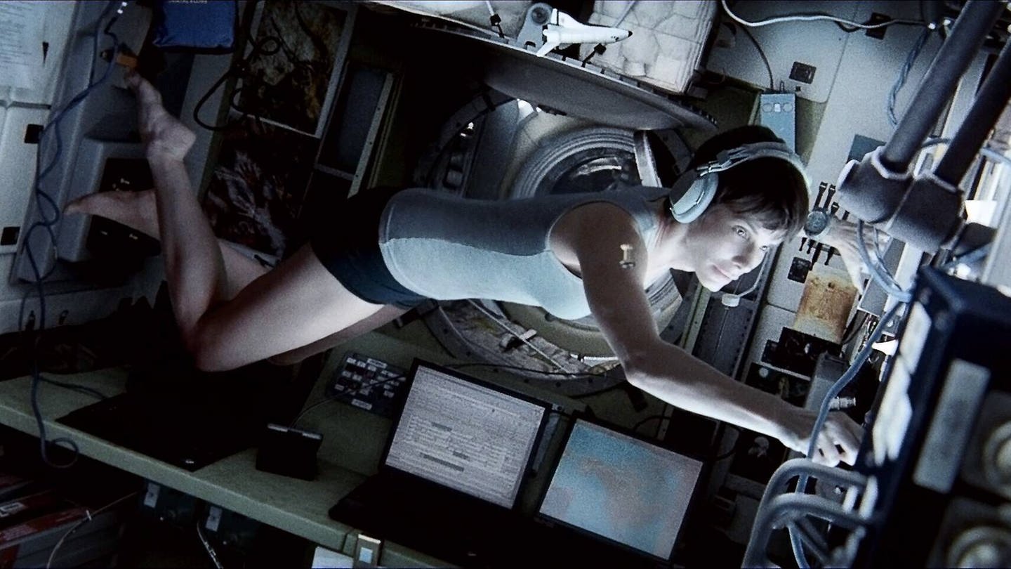 Sandra Bullock im Film Gravity