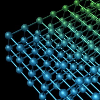 Grafik einer Molekülkette. Chemikerin Stefanie Dehnen sucht nach neuen Stoffen.