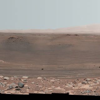 Ansicht des Inneren des Belva-Kraters auf dem Mars.