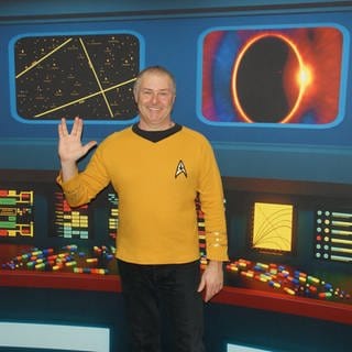Der "Captain Kirk" aus Kaiserslautern: Dr. Hubert Zitt – Elektrotechnik-Ingenieur an der Hochschule Kaiserslautern und seit vielen Jahren Star-Trek-Technik-Experte.
