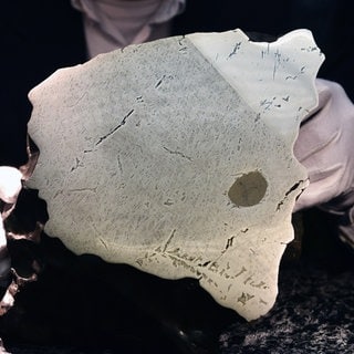 Oberfläche des Meteoriten