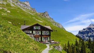 Restaurant in den Schweizer Alpen