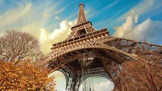 Blick auf den Eiffelturm in Paris