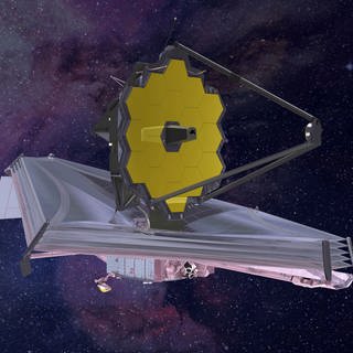 Dieses von Northrop Grumman über die NASA bereitgestellte künstlerische Rendering zeigt das James Webb-Weltraumteleskop.
