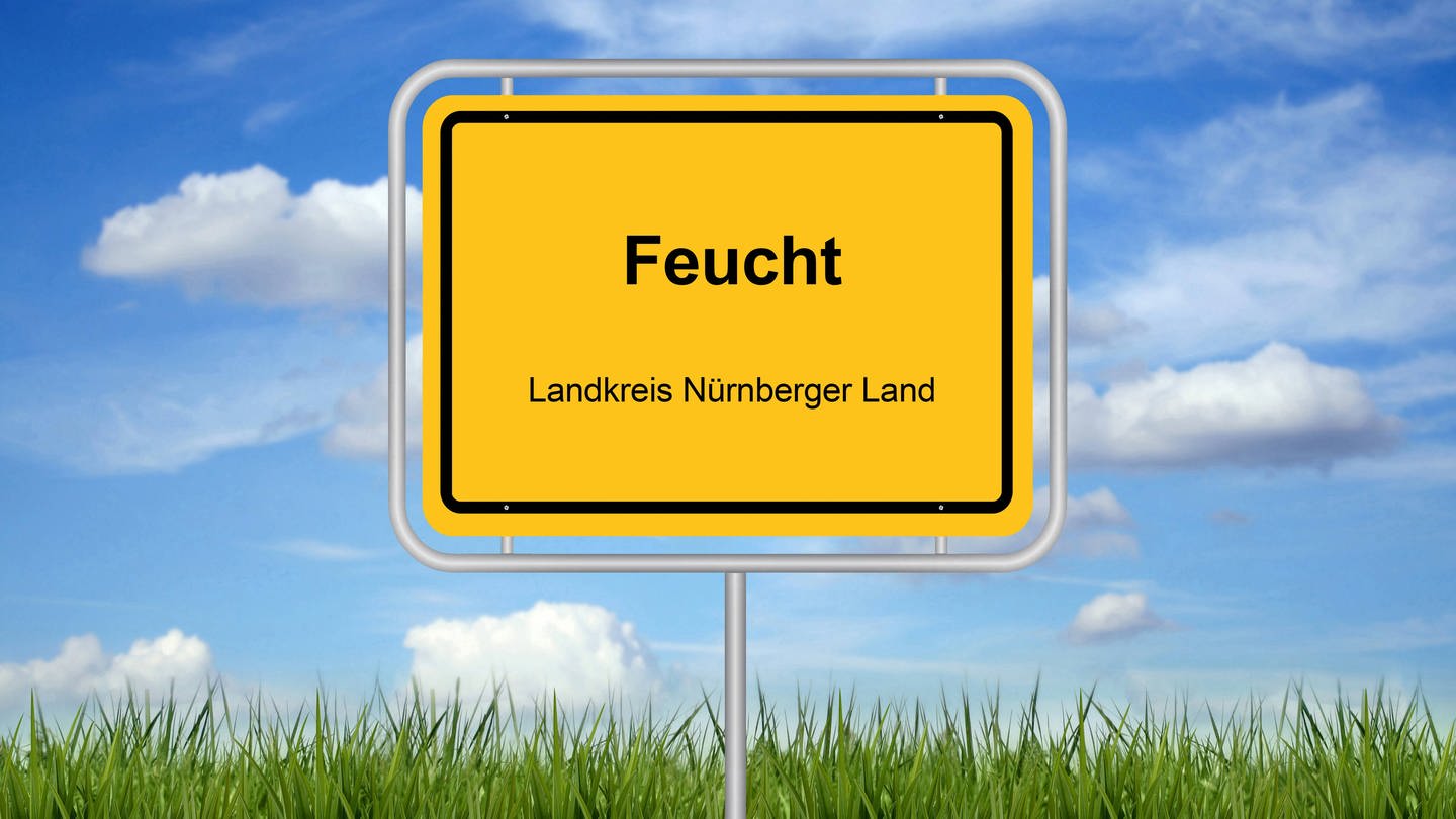 Ortsschild Feucht: Es gibt kuriose Ortsnamen wie Feucht, Elend oder Sorge, seriöse wie Düsseldorf oder Mainz, rätselhafte wie Pasing. Welche interessanten Geschichten hinter diesen Namen stecken, erklärt der Anglist Werner Schäfer im Science Talk.