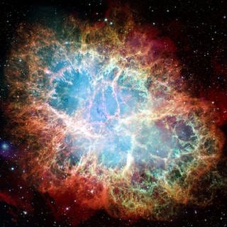 Der Krebsnebel ist ein Supernova-Überrest.