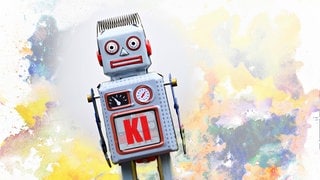 Roboterfigur als Symbol für einen Chatbot: KI-Chatbots liefern ausführlichere, kreativere und richtigere Antworten, wenn man Anweisungen auf spezielle Arten formuliert. Welche sprachlichen Ausdrücke eine künstliche Intelligenz zu besseren Leistungen führen – darum dreht sich Prompt Engineering.