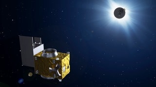 Die beiden Satelliten von Proba-3 werden in Formation fliegen, um einen externen Koronographen im Weltraum zu bilden, wobei ein Satellit die Sonne verdunkelt, damit der zweite die ansonsten unsichtbare Sonnenkorona untersuchen kann.