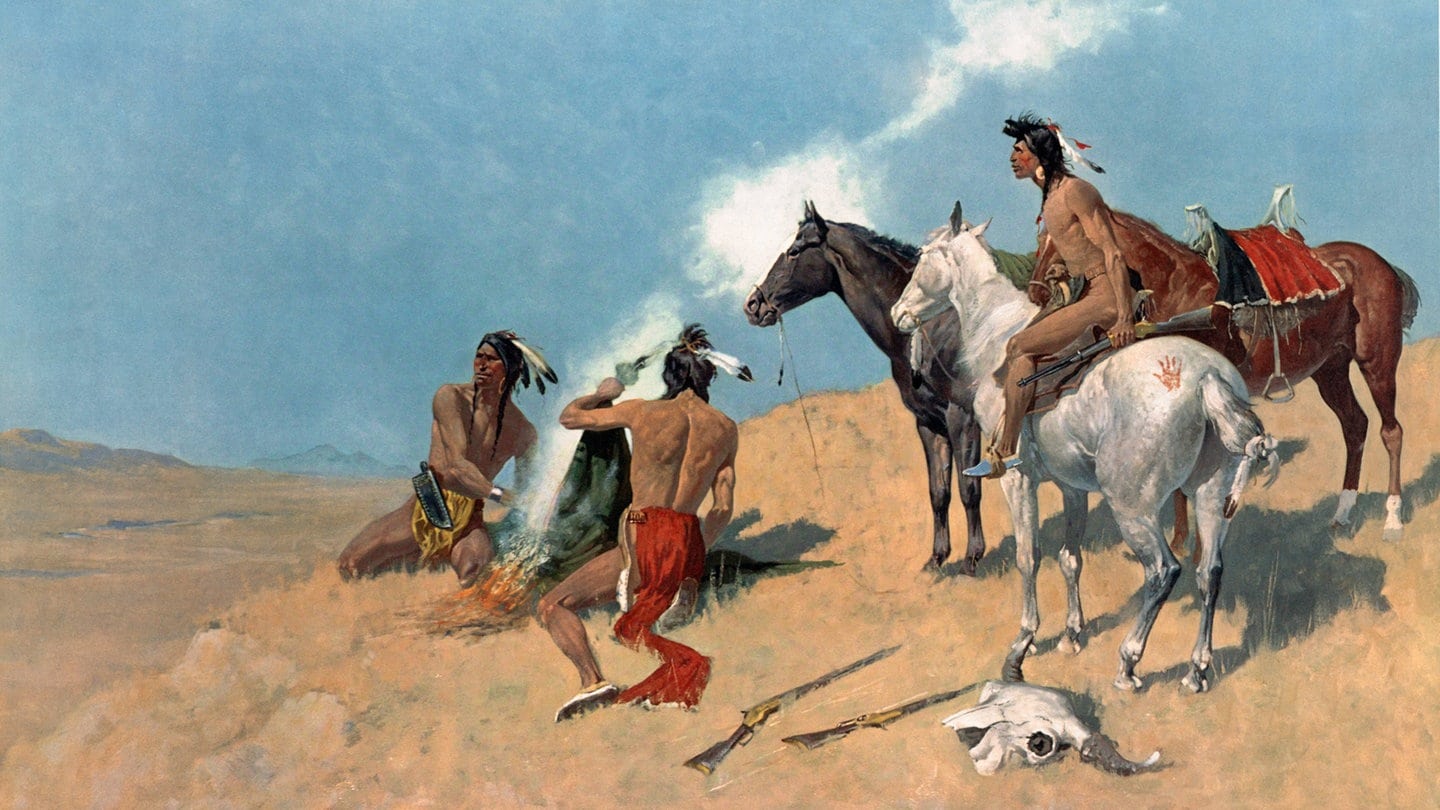 Drawings and Prints, Print, The Smoke Signal, Artist, Frederic Remington