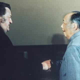 Franz Josef Strauß und Mao Zedong