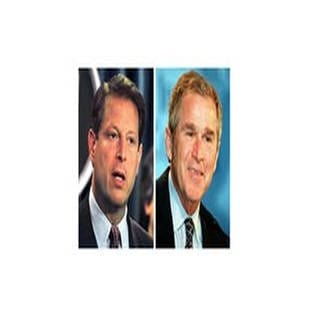 Al Gore und George W. Bush (Collage)