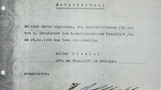 In einem Schreiben vom 16. Januar 1962 lehnt der DDR-Staatsratsvorsitzende Walter Ulbricht ein Gnadenverfahren für Walter Praedel ab. Neun Tage später wird Praedel in Leipzig hingerichtet.