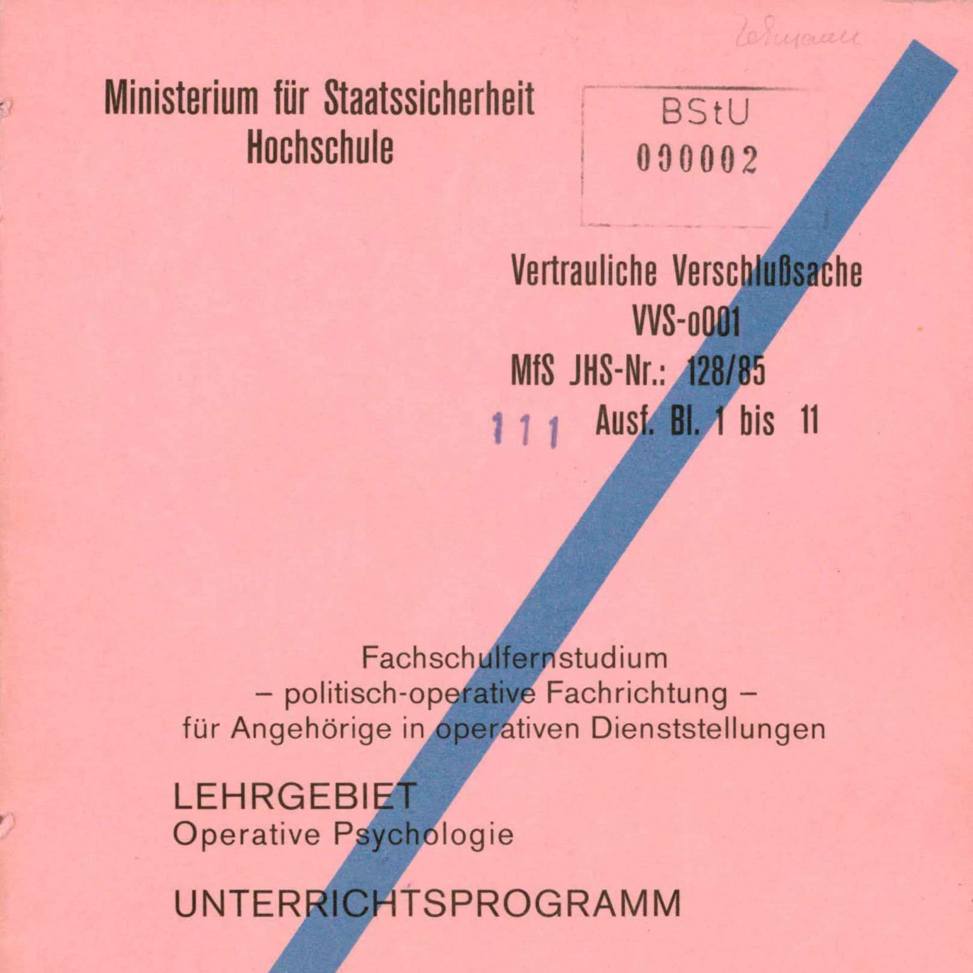 Die geheime Stasi-Akademie für Operative Psychologie | Archivradio-Gespräch