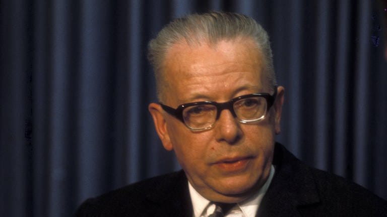 Gustav Heinemann, der erste sozialdemokratische Bundespräsident Deutschlands (Foto 1972)