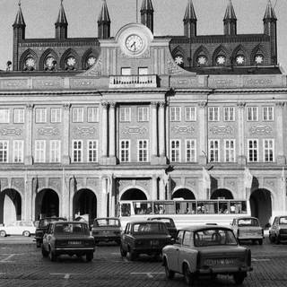 Rathaus am Neuen Markt In Rostock (Juli 1987)