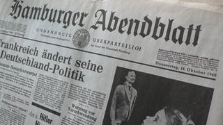Erstausgabe des Hamburger Abendblatts 1948 von Axel Springer