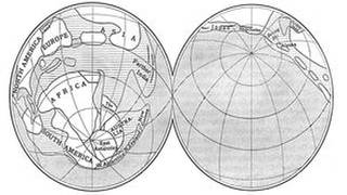 Diagramm der Erde während der Karbonzeit