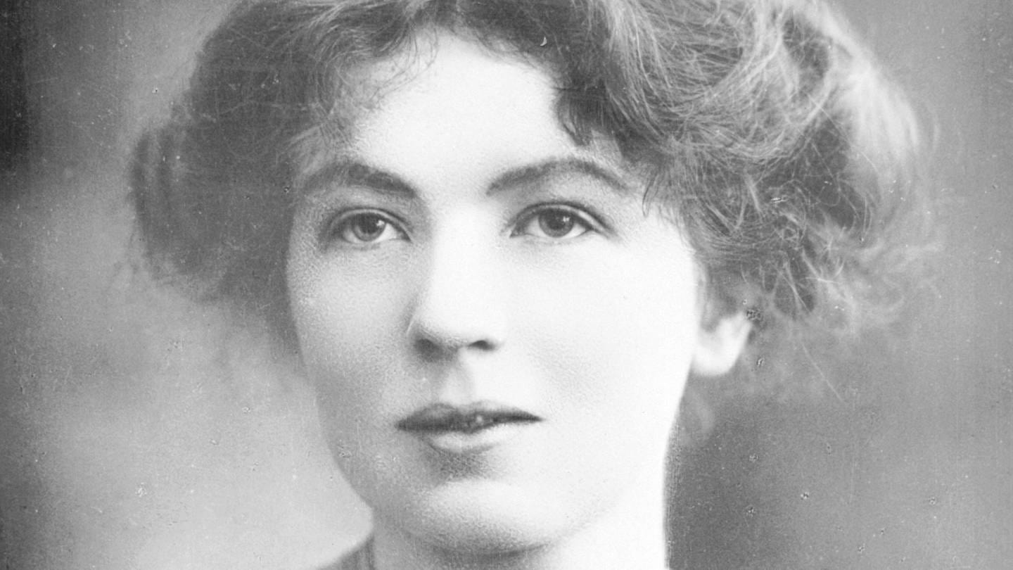 Christabel Harriette Pankhurst (1880 - 1958), britische Sufragette (Foto um 1909)