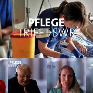 Dialog zwischen SWR Journalist:Innen und Pflege-Beschäftigten bei "Pflege trifft SWR"