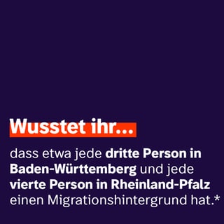 Statistik zur Migration in Baden-Württemberg und Rheinland-Pfalz