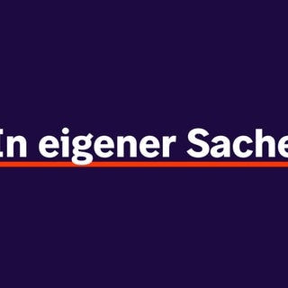 In eigener Sache