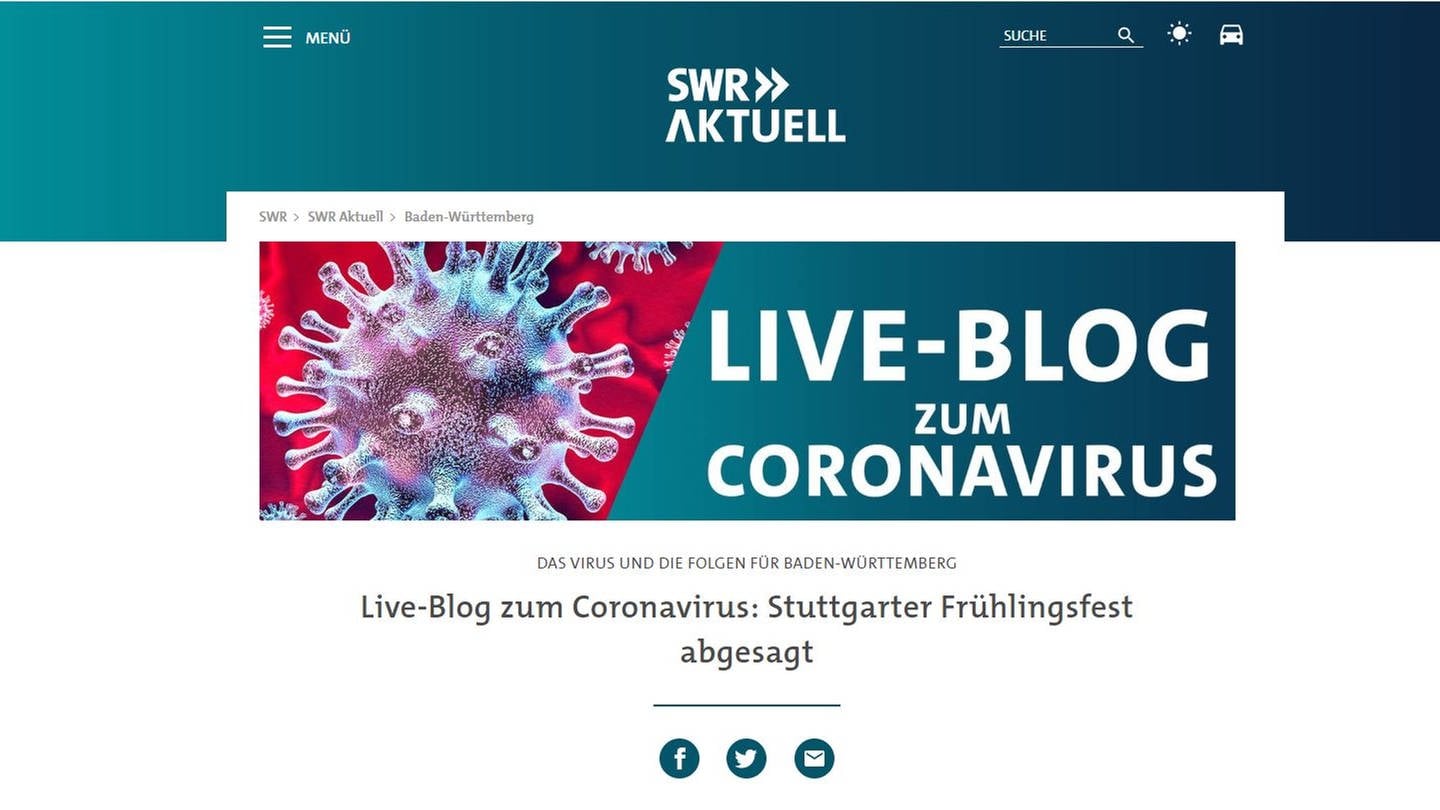 SWR Corona Live-Blog