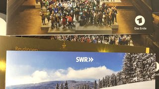 Weihnachtskarten von ARD und SWR
