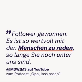 Eure Bewertungen und Kommentare zum Podcast „Opa, lass reden“.