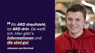 Johannes ist Schüler aus Bruchsal und hat an der SWR Veranstaltung „Landleben trifft SWR“ teilgenommen.