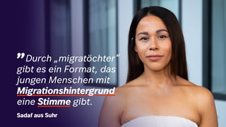 Sadaf aus Suhr beleuchtet den Wert des SWR für die Gesellschaft.