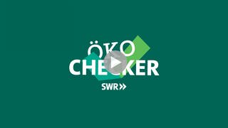 Sendungslogo der SWR-Reihe "Ökochecker" auf Youtube, Instagram und in der ARD Mediathek.