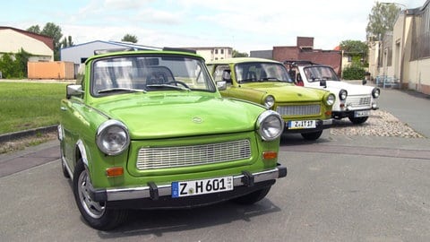 Trabis auf dem früheren Gelände des Automobilwerks Sachsenring, Zwickau © SWR