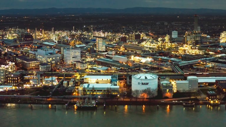 BASF Stammwerk in Ludwigshafen