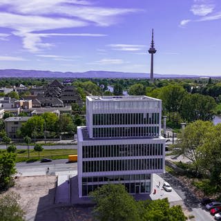 Das Gebäude des SWR Studios Mannheim-Ludwigshafen