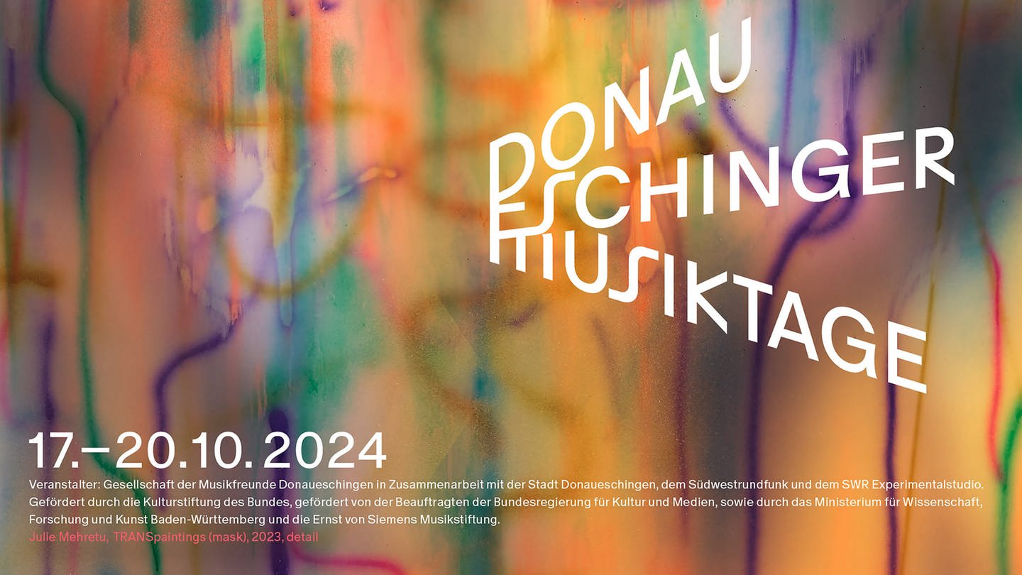 Das Künstlerplakat der Donaueschinger Musiktage 2024: ein Ausschnitt des Gemäldes 