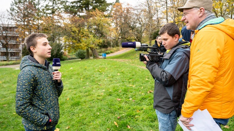 Eindrücken vom ARD Jugendmedientag 2024 am SWR Standort Stuttgart