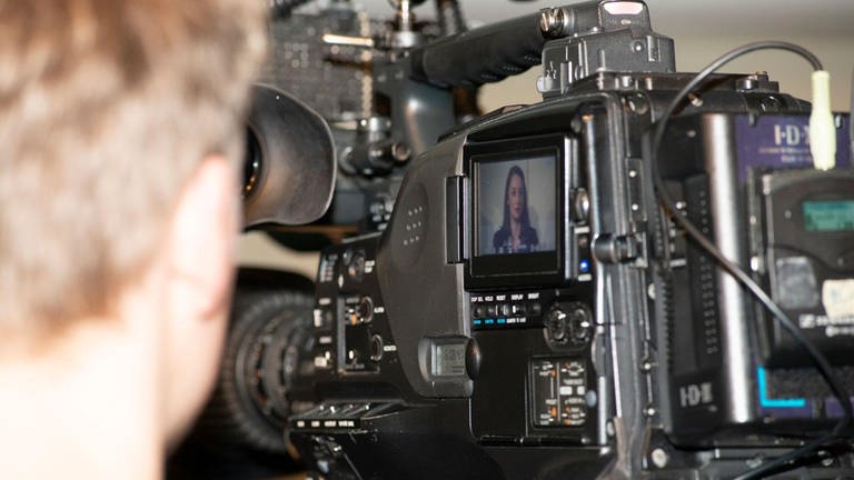Kamera im Einsatz auf dem Medienforum Migration