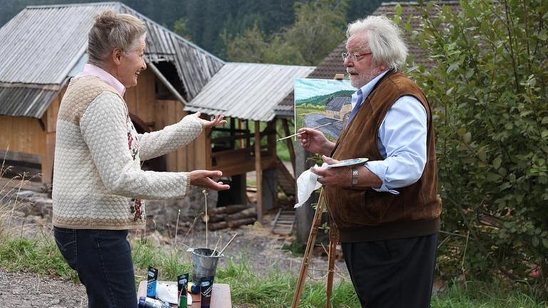 Johanna freut sich mit Hermann