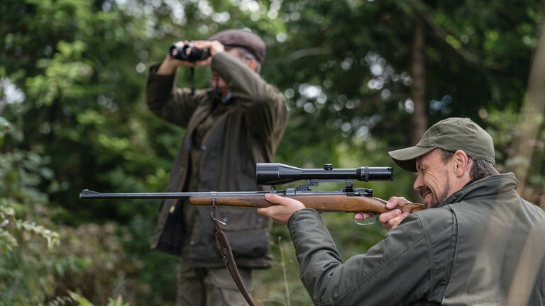 Constantin und Bernhard auf der Jagd