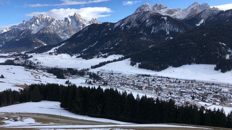 Das Pustertal bei Niederdorf ein Tag später.