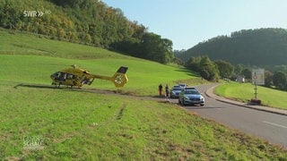 Helikopter und Polizei