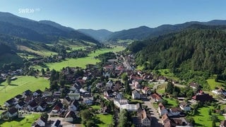 Gutach im im Schwarzwald von Oben