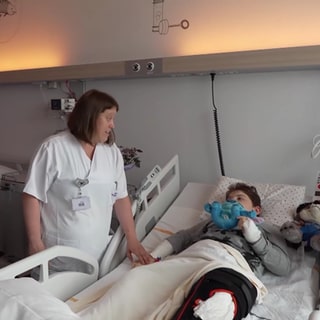 Zu Besuch in der Kinderklinik in Freiburg