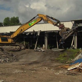 Abriss einer Eishockeyhalle